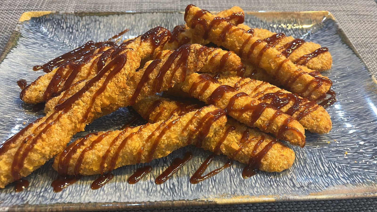 Fingers de pollo BBQ